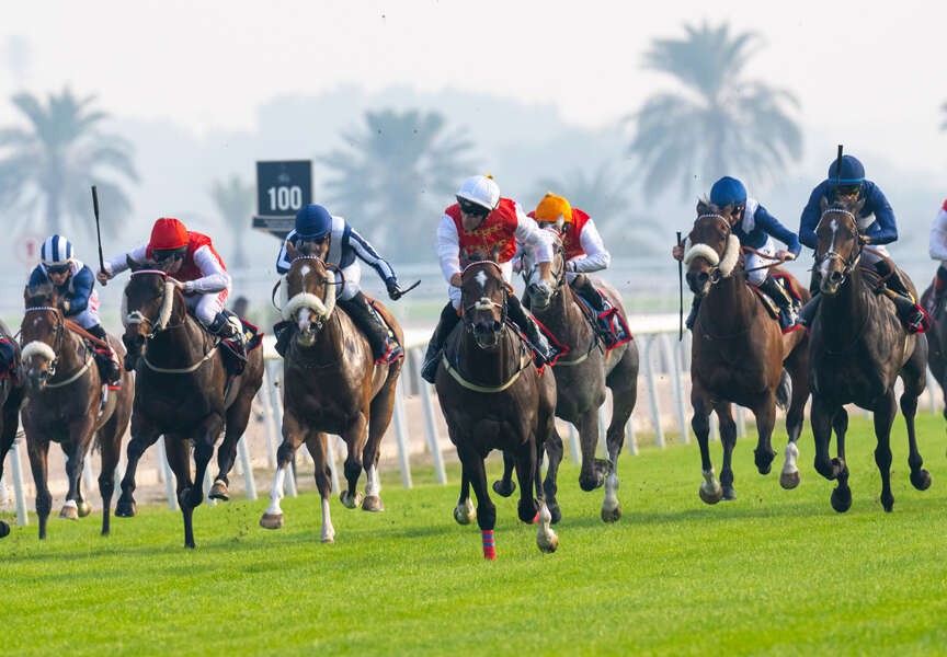 The Covex Kid lands the six-timer to give Neil Callan a double in the Bahrain Turf Series