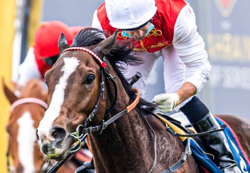 Inspired Neil Callan delivers Mars Landing to another victory in the Bahrain Turf Series